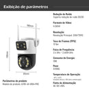Câmera de Segurança Wi-Fi ICSee com Visão Noturna Monitoramento pelo Celular