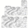 Mouse Pad Gamer XXL Black White Strata Desk Mat Grande Antiderrapante