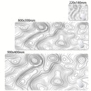 Mouse Pad Gamer XXL Black White Strata Desk Mat Grande Antiderrapante