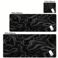 Mouse Pad Gamer XXL Black White Strata Desk Mat Grande Antiderrapante