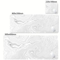 Mouse Pad Gamer XXL Black White Strata Desk Mat Grande Antiderrapante