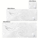 Mouse Pad Gamer XXL Black White Strata Desk Mat Grande Antiderrapante