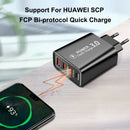 Carregador Turbo 20W 2 Portas USB Carregamento Rápido Universal